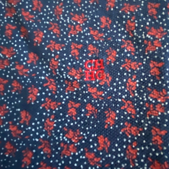 Carolina Herrera Navy and Red Polo Shirt - Picture 4 of 6